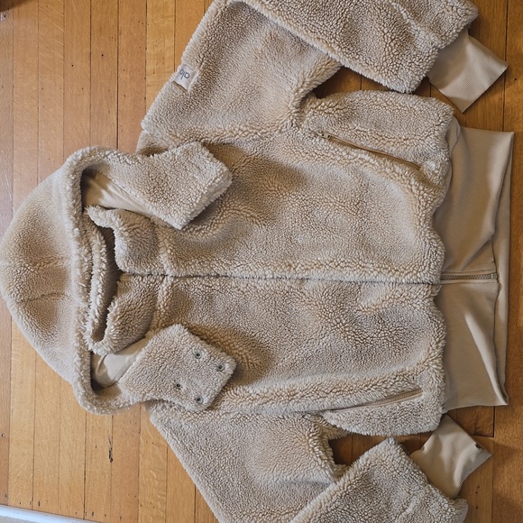 Alo Yoga, Foxy Sherpa Jacket/Coat, Teddy Bear, Came,l VGUC, Women's M - Picture 6 of 16